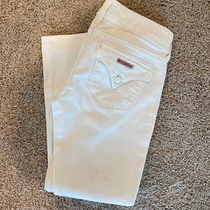White Hudson pocket “Beth crop baby boot” jeans size 27